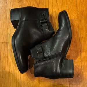 Black Leather Men's Ankle Boots